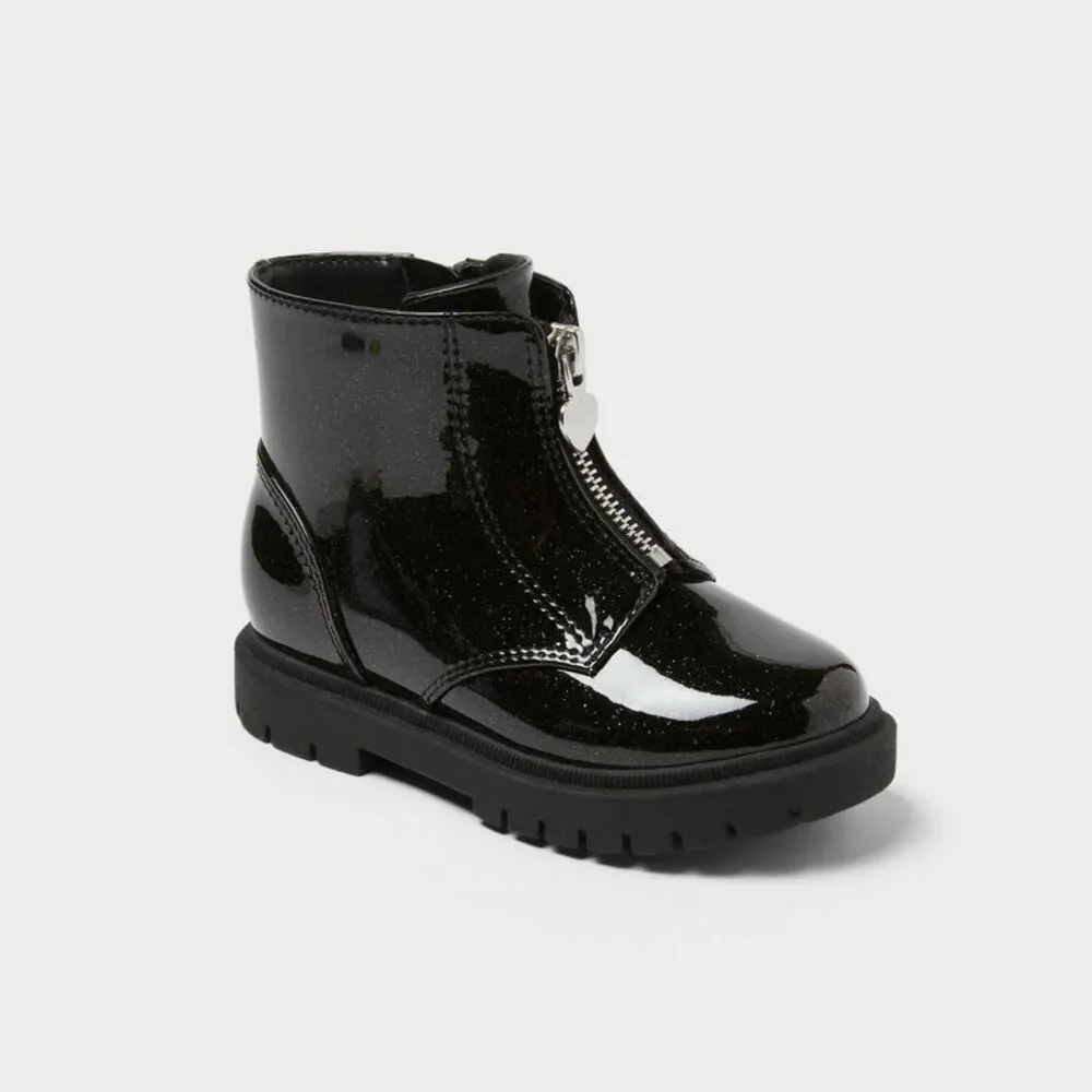 Toddler Girls' Donna Chelsea Boots - Cat & Jack Black 7T